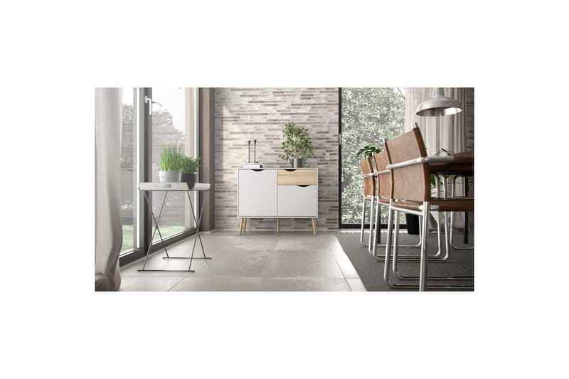 Hostafranc Skänk 98,7 cm - Vit - Förvaring - Förvaringsmöbler - Sideboard & skänk