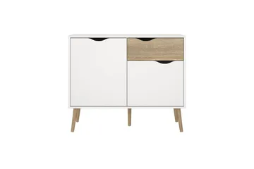 Hostafranc Skänk 98,7 cm - Vit - Förvaring - Förvaringsmöbler - Sideboard & skänk