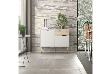 Hostafranc Skänk 98,7 cm - Vit - Förvaring - Förvaringsmöbler - Sideboard & skänk