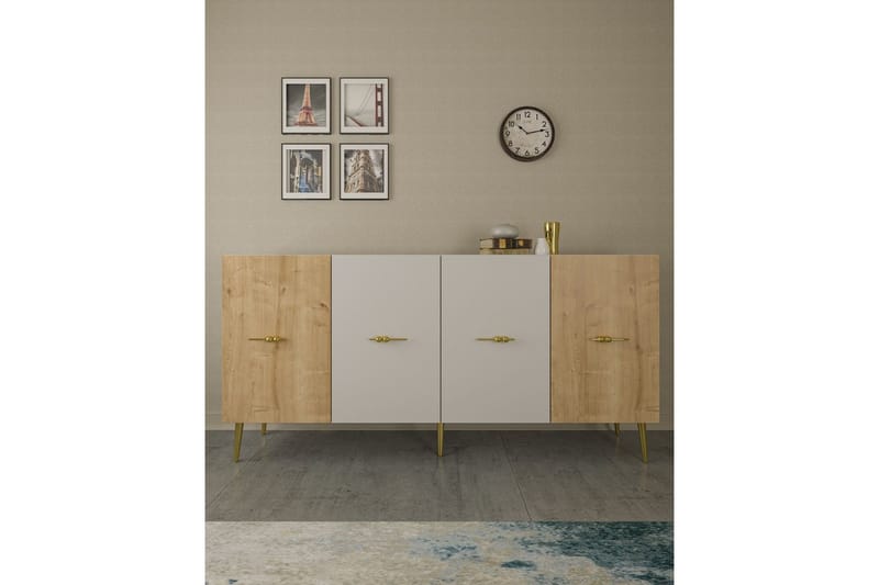 Huelva Konsollbord 150 cm, Vit/Ek