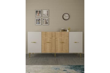 Huelva Konsollbord 150 cm - Vit/Ek - Möbler - Bord & matgrupp - Avlastningsbord & sidobord - Konsolbord & hallbord