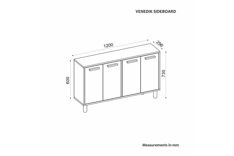 Hungirr Konsollbord 120 cm - Vit - Möbler - Bord & matgrupp - Avlastningsbord & sidobord - Konsolbord & hallbord