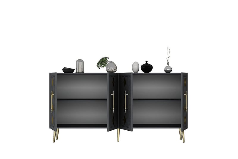 Ilna Konsollbord 150 cm - Guld/Antracit - Möbler - Bord & matgrupp - Avlastningsbord & sidobord - Konsolbord & hallbord
