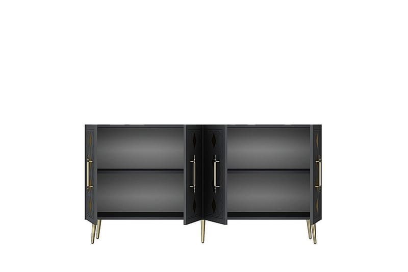 Ilna Konsollbord 150 cm - Guld/Antracit - Möbler - Bord & matgrupp - Avlastningsbord & sidobord - Konsolbord & hallbord