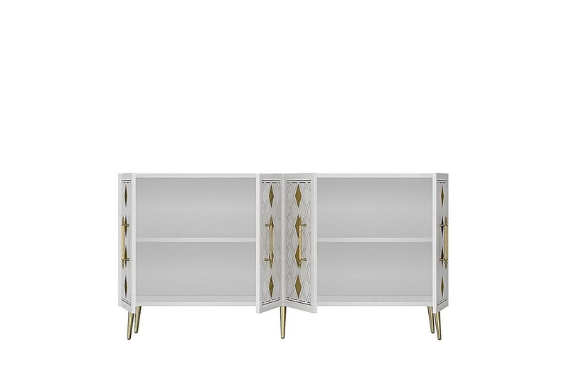 Ilna Konsollbord 150 cm - Guld/Vit - Möbler - Bord & matgrupp - Avlastningsbord & sidobord - Konsolbord & hallbord