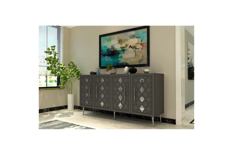Ilna Konsollbord 150 cm - Silver/Antracit - Möbler - Bord & matgrupp - Avlastningsbord & sidobord - Konsolbord & hallbord