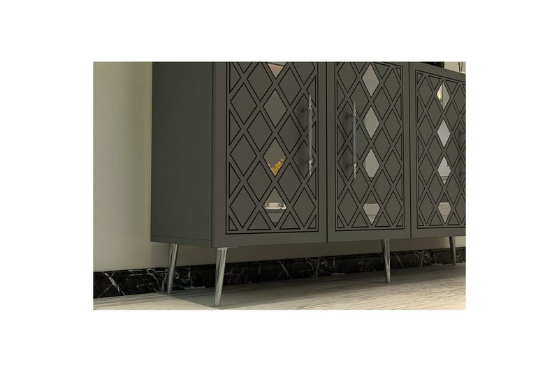 Ilna Konsollbord 150 cm - Silver/Antracit - Möbler - Bord & matgrupp - Avlastningsbord & sidobord - Konsolbord & hallbord