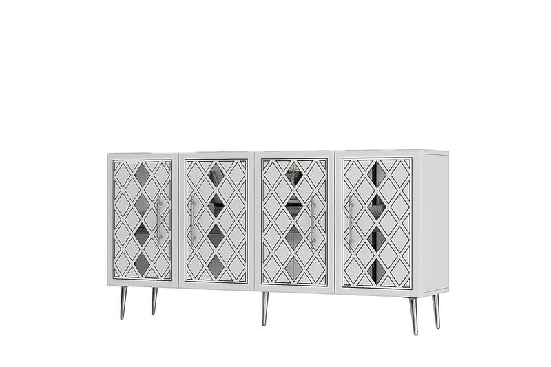 Ilna Konsollbord 150 cm - Vit/Silver - Möbler - Bord & matgrupp - Avlastningsbord & sidobord - Konsolbord & hallbord