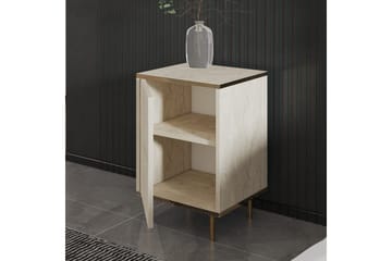 Imaj Sängbord 40 cm - Beige/Guld - Möbler - Bord & matgrupp - Avlastningsbord & sidobord - Sängbord & nattduksbord