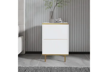 Imaj Sängbord 40 cm - Vit/Guld - Möbler - Bord & matgrupp - Avlastningsbord & sidobord - Sängbord & nattduksbord