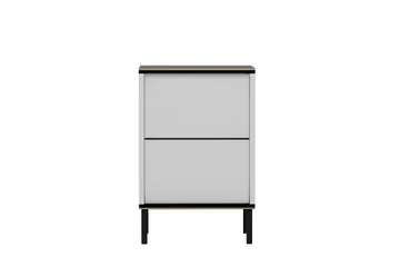 Imaj Sängbord 40 cm - Vit/Svart/Guld - Möbler - Bord & matgrupp - Avlastningsbord & sidobord - Sängbord & nattduksbord