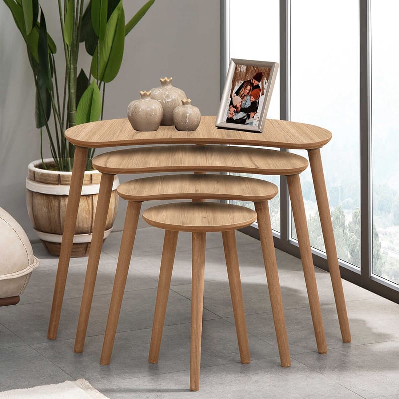 Indumati Satsbord 75 cm - Ek - Möbler - Bord & matgrupp - Avlastningsbord & sidobord - Satsbord