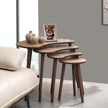 Indumati Satsbord 75 cm - Valnöt - Möbler - Bord & matgrupp - Avlastningsbord & sidobord - Satsbord