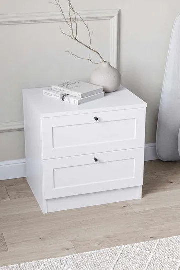 Interlaken Nattduksbord 50 cm - Vit - Möbler - Bord & matgrupp - Avlastningsbord & sidobord - Sängbord & nattduksbord