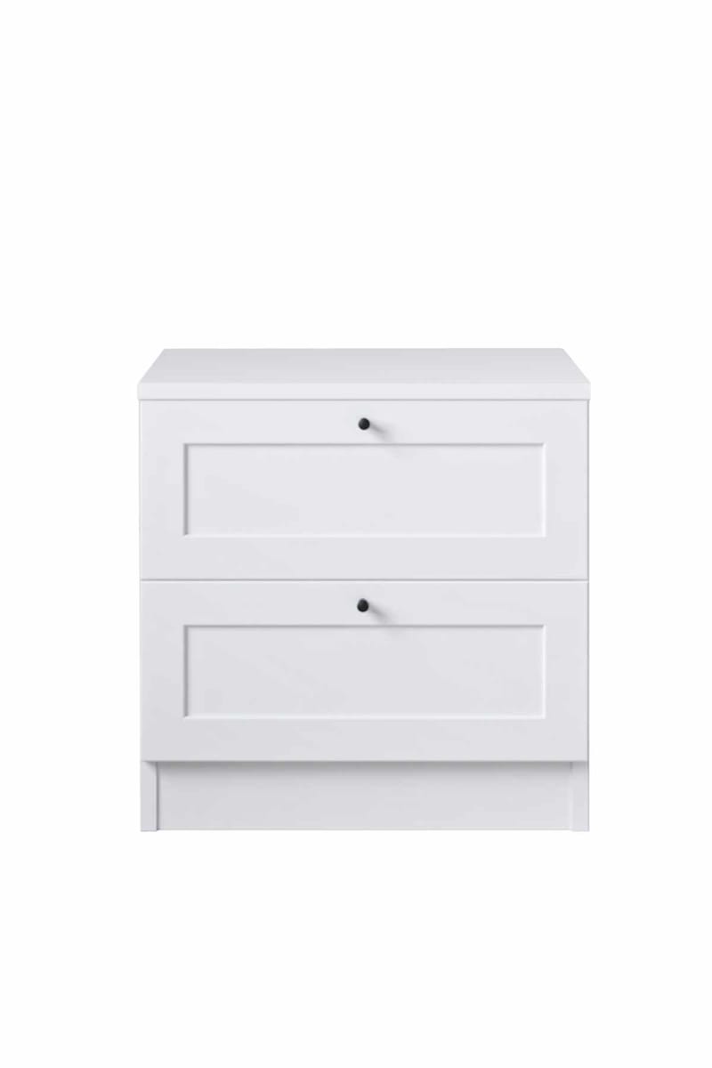 Interlaken Nattduksbord 50 cm, Vit