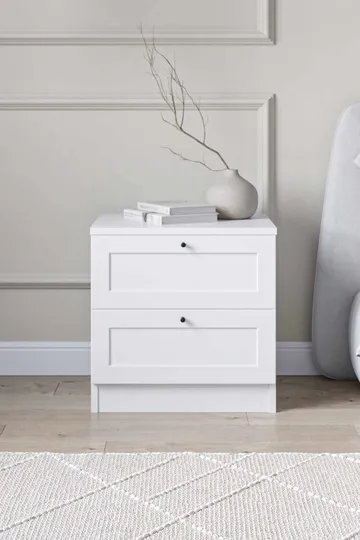 Interlaken Nattduksbord 50 cm - Vit - Möbler - Bord & matgrupp - Avlastningsbord & sidobord - Sängbord & nattduksbord