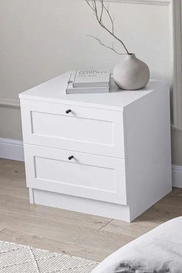 Interlaken Nattduksbord 50 cm - Vit - Möbler - Bord & matgrupp - Avlastningsbord & sidobord - Sängbord & nattduksbord