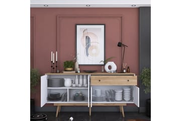 Islen Konsollbord 180 cm - Mörkbrun/Vit - Möbler - Bord & matgrupp - Avlastningsbord & sidobord - Konsolbord & hallbord