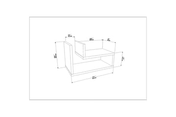 Jarlech Sängbord 45 cm - Ek - Möbler - Bord & matgrupp - Avlastningsbord & sidobord - Sängbord & nattduksbord