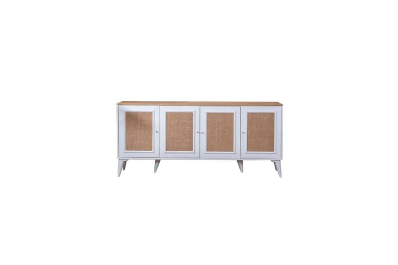 Jatinder Konsollbord 80 cm - Mediumfärgat trä/Vit - Möbler - Bord & matgrupp - Avlastningsbord & sidobord - Konsolbord & hallbord