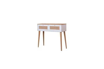 Jatinder Sidobord 95 cm - Vitfärgat trä/Mediumfärgat trä - Möbler - Bord & matgrupp - Avlastningsbord & sidobord - Lampbord & sidobord