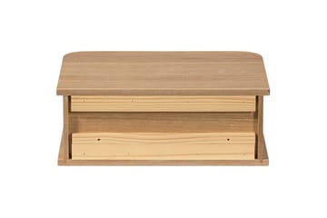 Jena Vägghängt Sängbord i Trä med Förvaring - Träfärgad - Möbler - Bord & matgrupp - Avlastningsbord & sidobord - Sängbord & nattduksbord