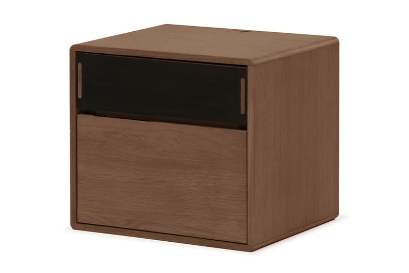 Jerup Sängbord 32x40 cm Ek - Valnöt - Möbler - Bord & matgrupp - Avlastningsbord & sidobord - Sängbord & nattduksbord