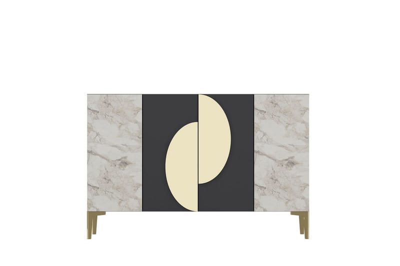 Jorel Konsollbord 120 cm - Antracit/Guld - Möbler - Bord & matgrupp - Avlastningsbord & sidobord - Konsolbord & hallbord