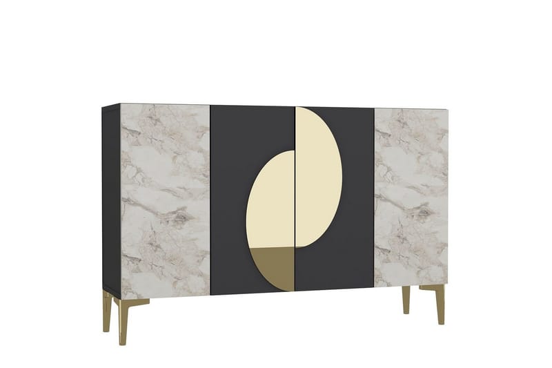 Jorel Konsollbord 120 cm - Antracit/Guld - Möbler - Bord & matgrupp - Avlastningsbord & sidobord - Konsolbord & hallbord