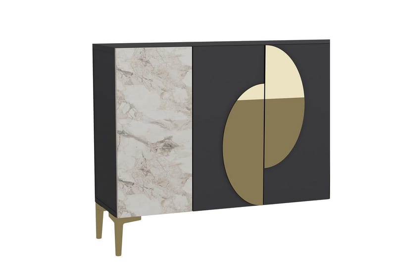 Jorel Konsollbord 120 cm - Antracit/Guld - Möbler - Bord & matgrupp - Avlastningsbord & sidobord - Konsolbord & hallbord