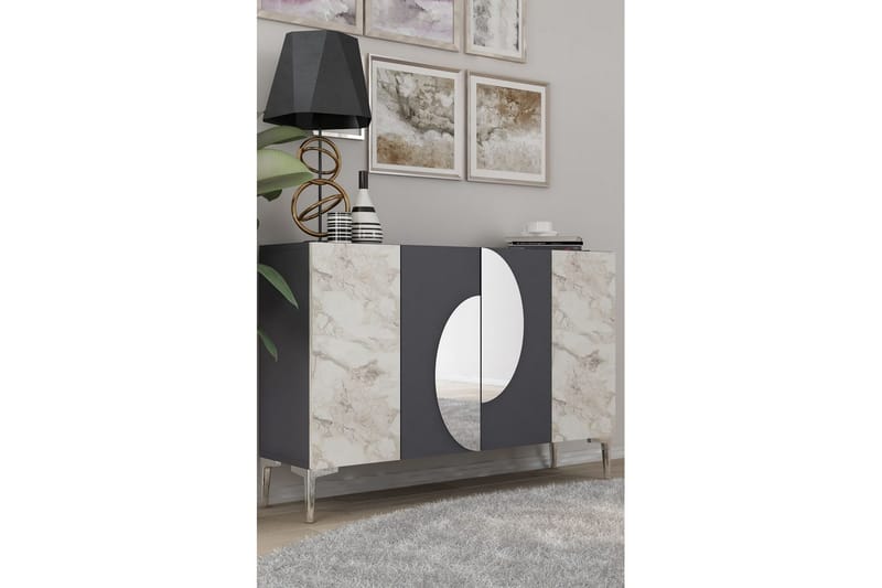 Jorel Konsollbord 120 cm - Antracit/Silver - Möbler - Bord & matgrupp - Avlastningsbord & sidobord - Konsolbord & hallbord