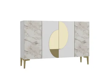 Jorel Konsollbord 120 cm - Vit/Guld - Möbler - Bord & matgrupp - Avlastningsbord & sidobord - Konsolbord & hallbord