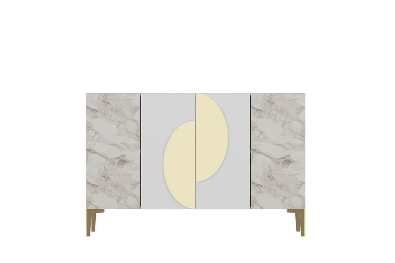 Jorel Konsollbord 120 cm - Vit/Guld - Möbler - Bord & matgrupp - Avlastningsbord & sidobord - Konsolbord & hallbord