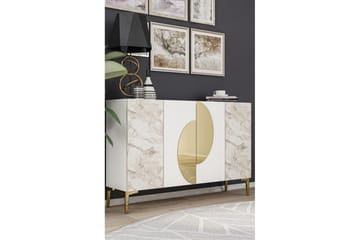 Jorel Konsollbord 120 cm - Vit/Guld - Möbler - Bord & matgrupp - Avlastningsbord & sidobord - Konsolbord & hallbord