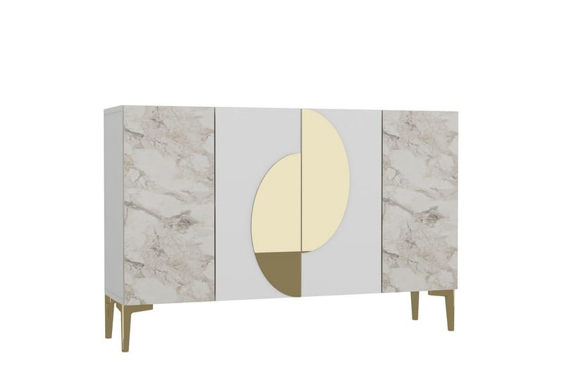 Jorel Konsollbord 120 cm - Vit/Guld - Möbler - Bord & matgrupp - Avlastningsbord & sidobord - Konsolbord & hallbord