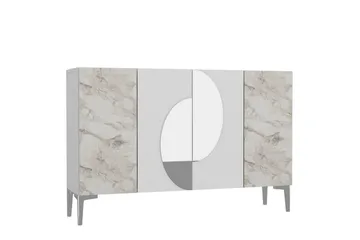 Jorel Konsollbord 120 cm - Vit/Silver - Möbler - Bord & matgrupp - Avlastningsbord & sidobord - Konsolbord & hallbord