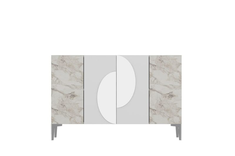 Jorel Konsollbord 120 cm - Vit/Silver - Möbler - Bord & matgrupp - Avlastningsbord & sidobord - Konsolbord & hallbord