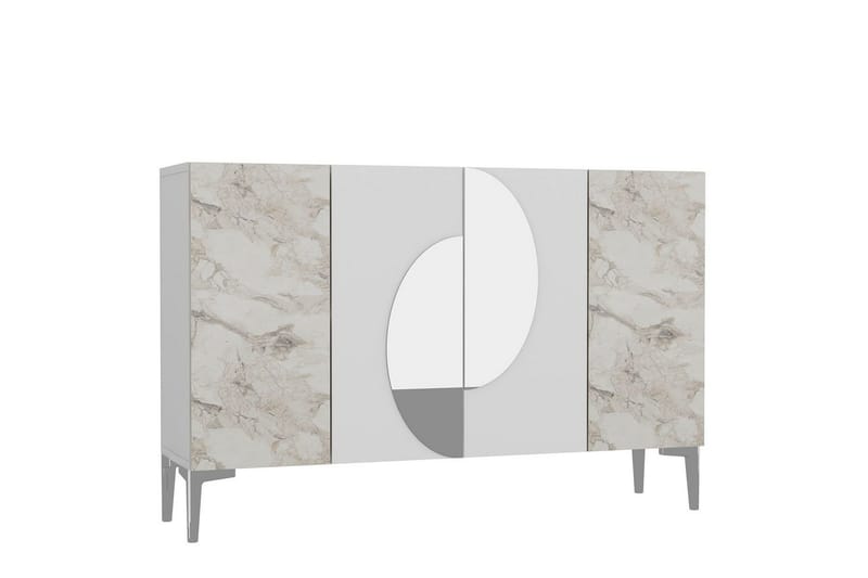 Jorel Konsollbord 120 cm - Vit/Silver - Möbler - Bord & matgrupp - Avlastningsbord & sidobord - Konsolbord & hallbord