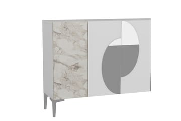 Jorel Konsollbord 120 cm - Vit/Silver - Möbler - Bord & matgrupp - Avlastningsbord & sidobord - Konsolbord & hallbord