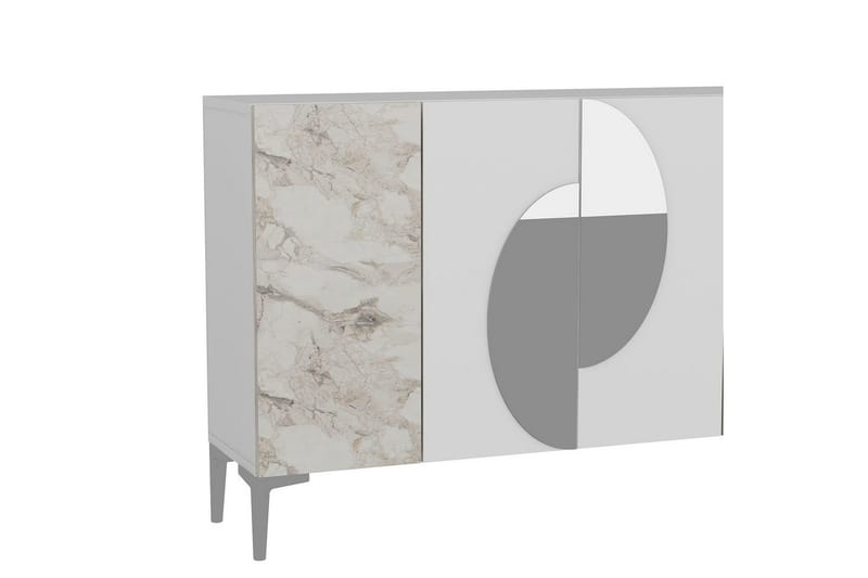 Jorel Konsollbord 120 cm - Vit/Silver - Möbler - Bord & matgrupp - Avlastningsbord & sidobord - Konsolbord & hallbord