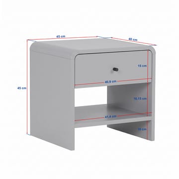 Joren Sängbord 45x45x40 cm - Sepet Oak - Möbler - Bord & matgrupp - Avlastningsbord & sidobord - Sängbord & nattduksbord