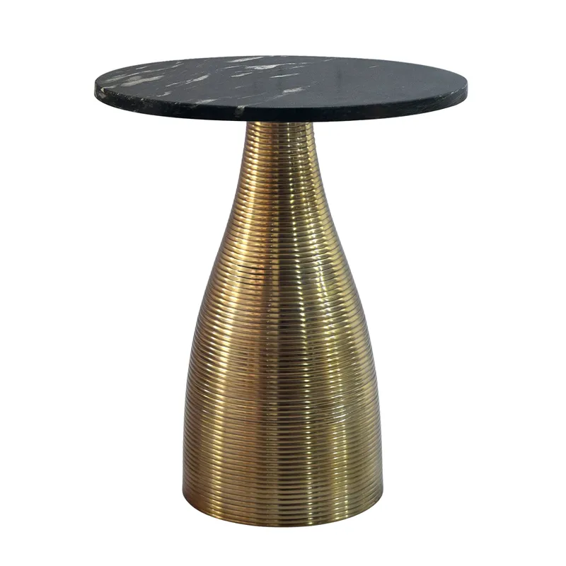 Junara Sidobord 40 cm, Svart och guld