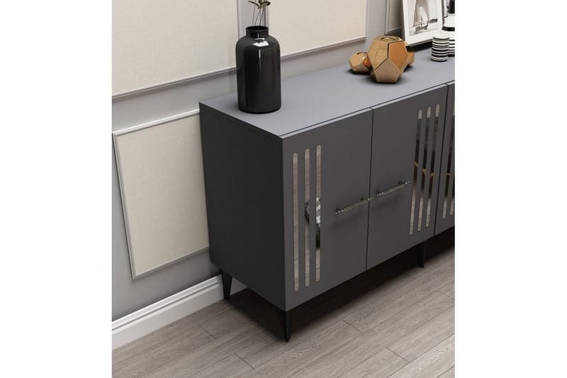 Junes Konsollbord 150 cm - Silver/Antracit - Möbler - Bord & matgrupp - Avlastningsbord & sidobord - Konsolbord & hallbord
