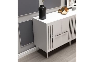 Junes Konsollbord 150 cm - Vit/Silver - Möbler - Bord & matgrupp - Avlastningsbord & sidobord - Konsolbord & hallbord