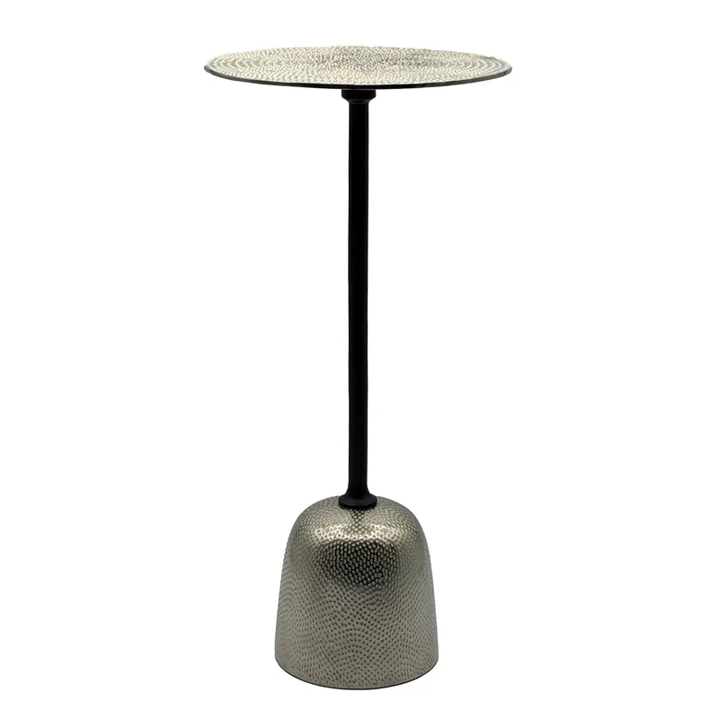 Junira Sidobord 29 cm, Nickelsilver och svart