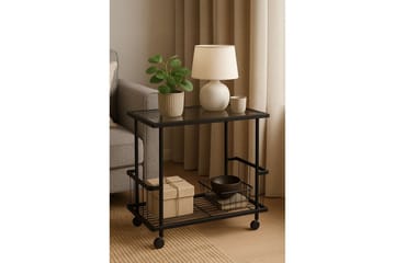 Kallin Sidobord 60x36 cm - Svart/Grå - Möbler - Bord & matgrupp - Avlastningsbord & sidobord - Lampbord & sidobord