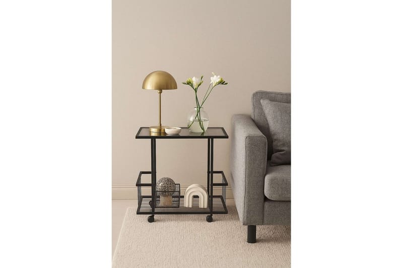 Kallin Sidobord 60x36 cm - Svart/Grå - Möbler - Bord & matgrupp - Avlastningsbord & sidobord - Lampbord & sidobord