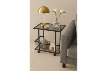 Kallin Sidobord 60x36 cm - Svart/Grå - Möbler - Bord & matgrupp - Avlastningsbord & sidobord - Lampbord & sidobord