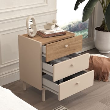 Kamulu Sängbord 47,9x63,5x36,8 cm - Sand och ek - Möbler - Bord & matgrupp - Avlastningsbord & sidobord - Sängbord & nattduksbord