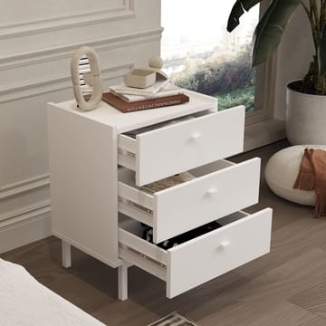 Kamulu Sängbord 47,9x63,5x36,8 cm - Vit - Möbler - Bord & matgrupp - Avlastningsbord & sidobord - Sängbord & nattduksbord